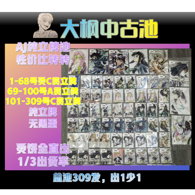【大枫AJ池】鬼灭之刃正版谷子 日谷收藏盲盒（代拆）