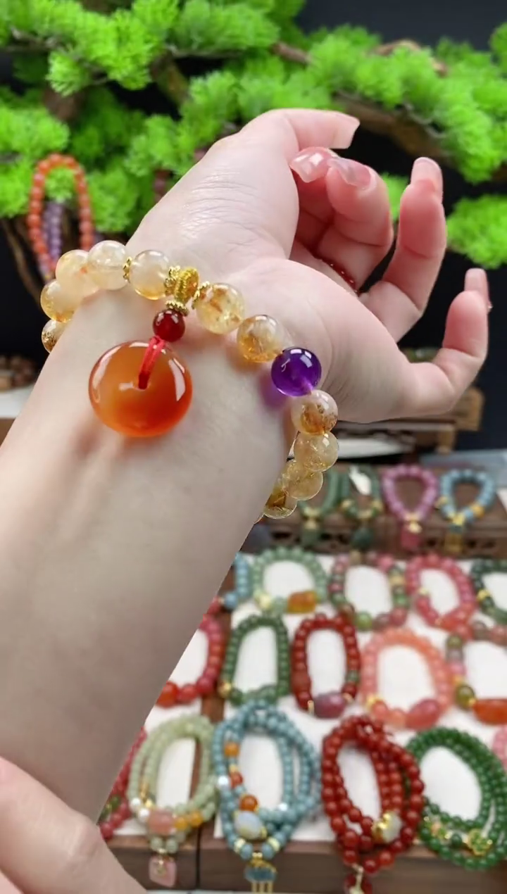 【闪购商品】水晶手串未镶嵌水晶