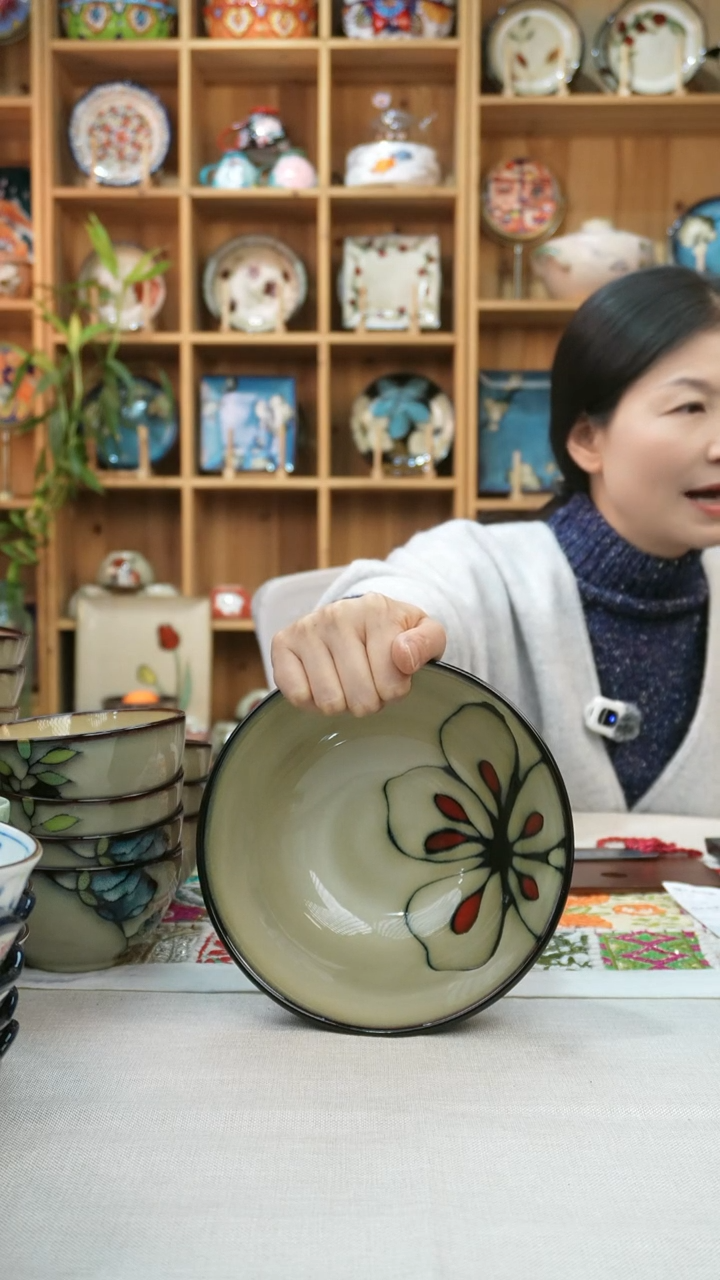 瓷片小可陶瓷高温两只大面碗