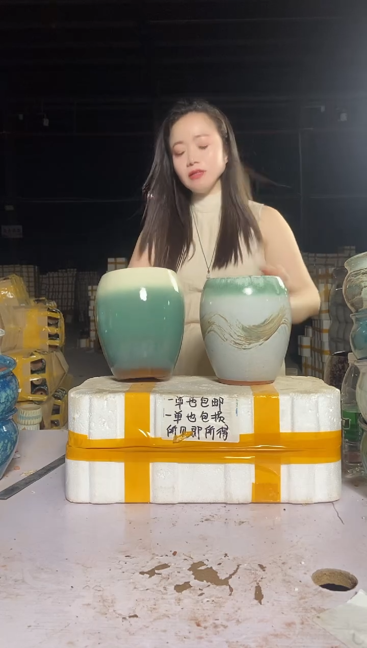 宜兴紫砂粗陶花盆15/20