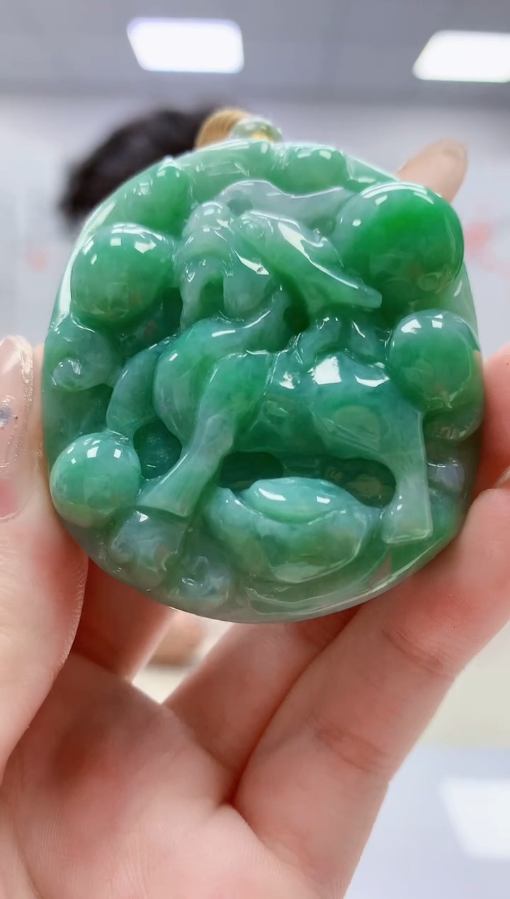 未镶嵌定制翡翠4688jw-毛货挂件25