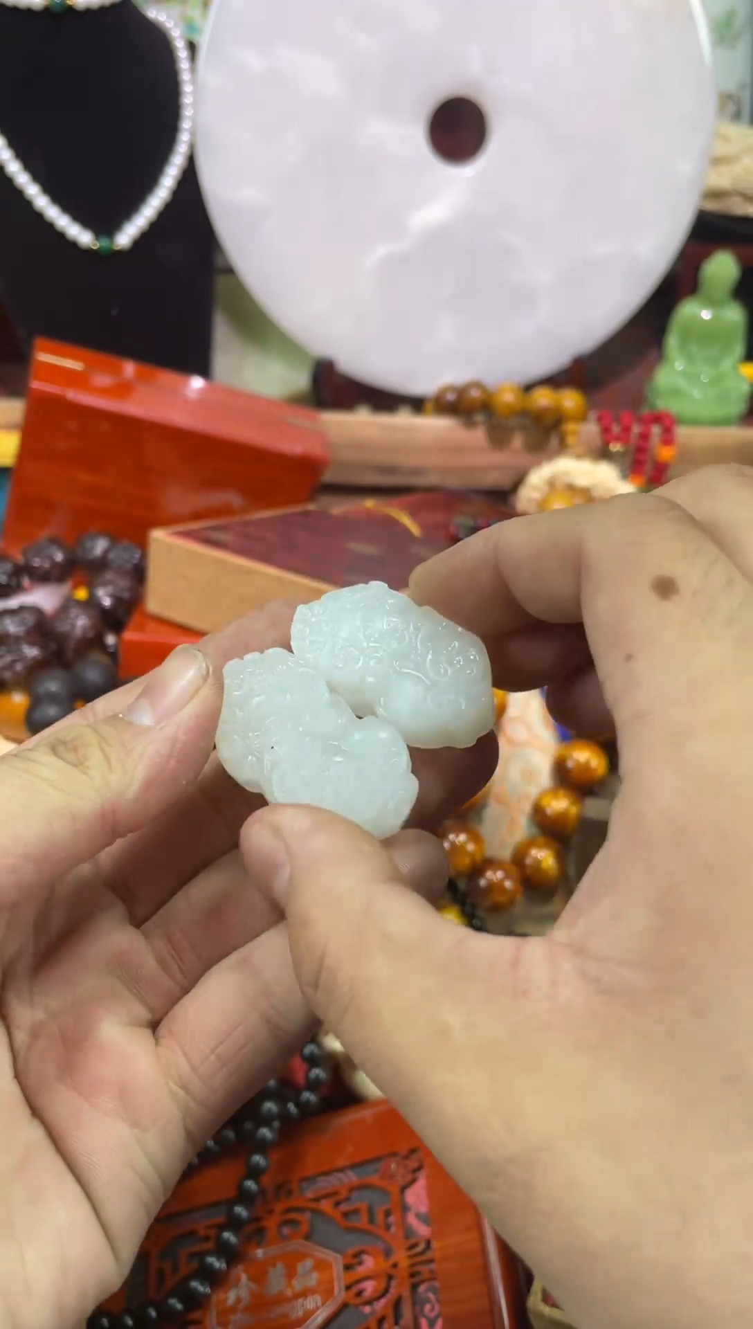 【闪购商品】和田玉001未镶嵌李总专属链接手串--