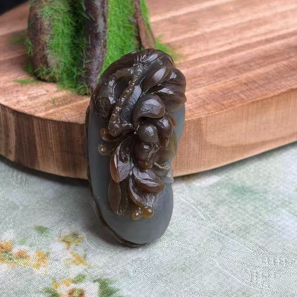 糖白莲花摆件A011