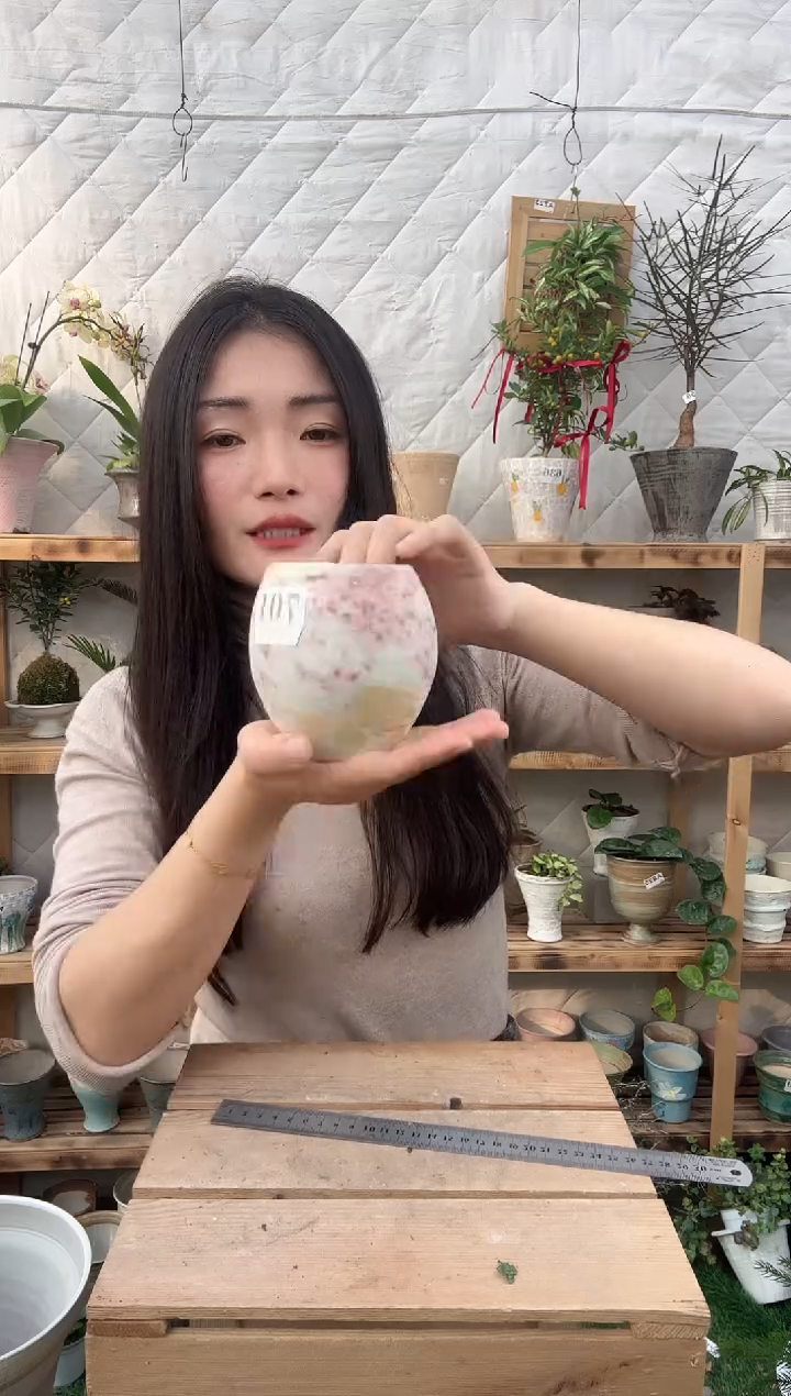 无花朵编号701   景德镇手工花盆