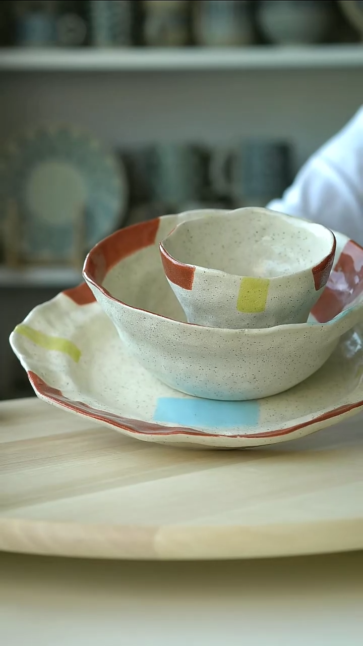 陶瓷有夏若彩3件套@4-2@