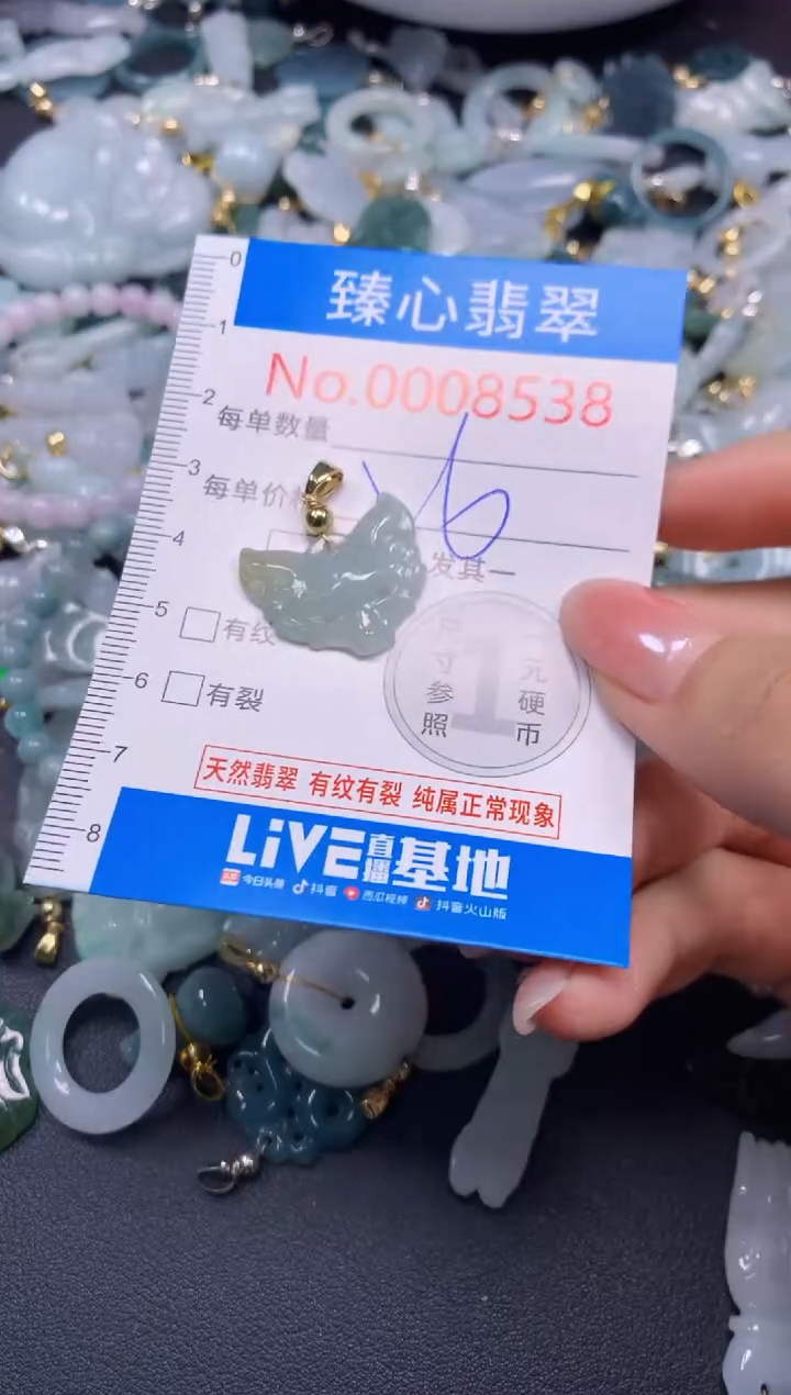 吊坠(不含链)未镶嵌翡翠8538