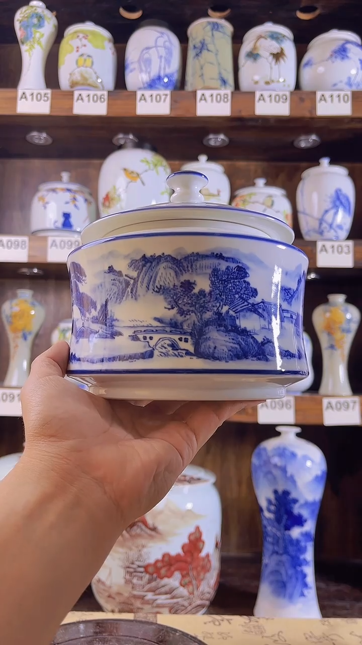 迎君陶瓷纯手工手绘纯手工拉坯     