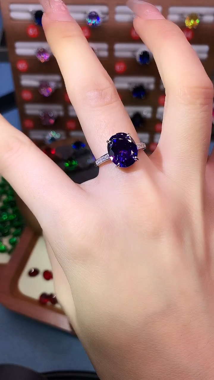 无925银大克拉重工精切高品质戒指