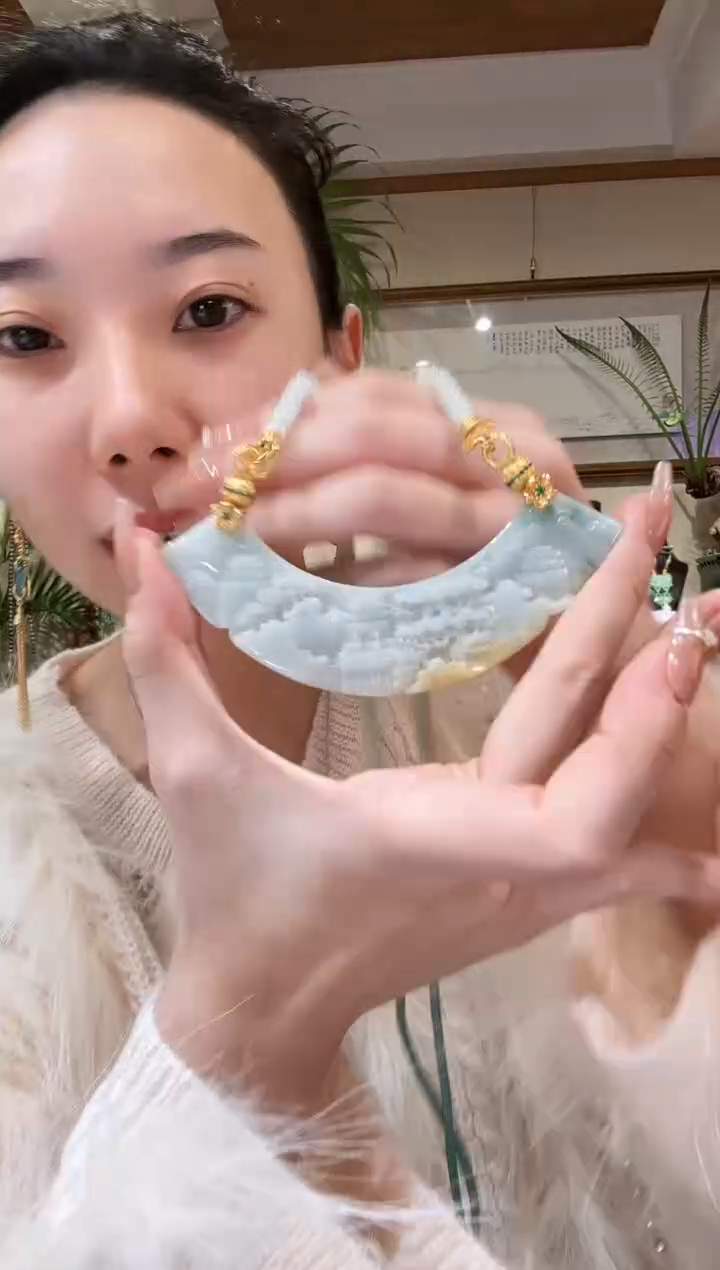 【闪购商品】翡翠颈饰未镶嵌国风