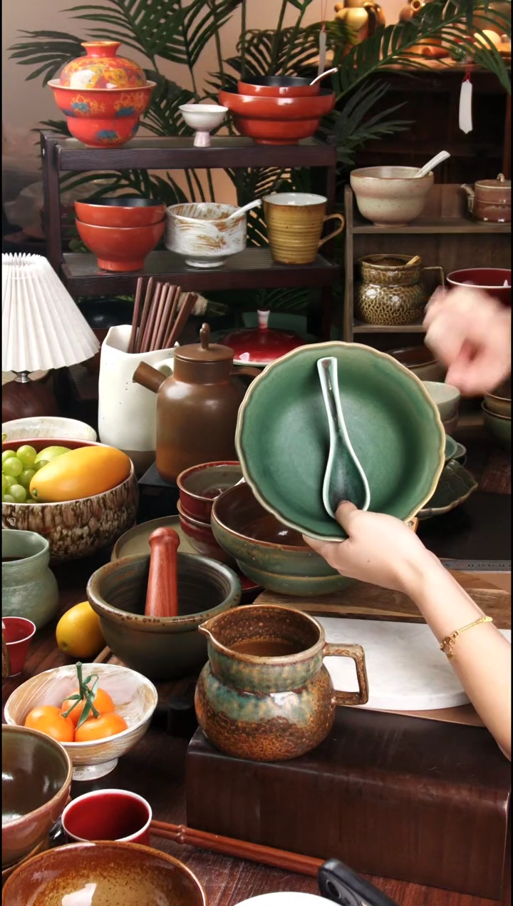 碗微瑕景德镇手工高温餐具粥碗