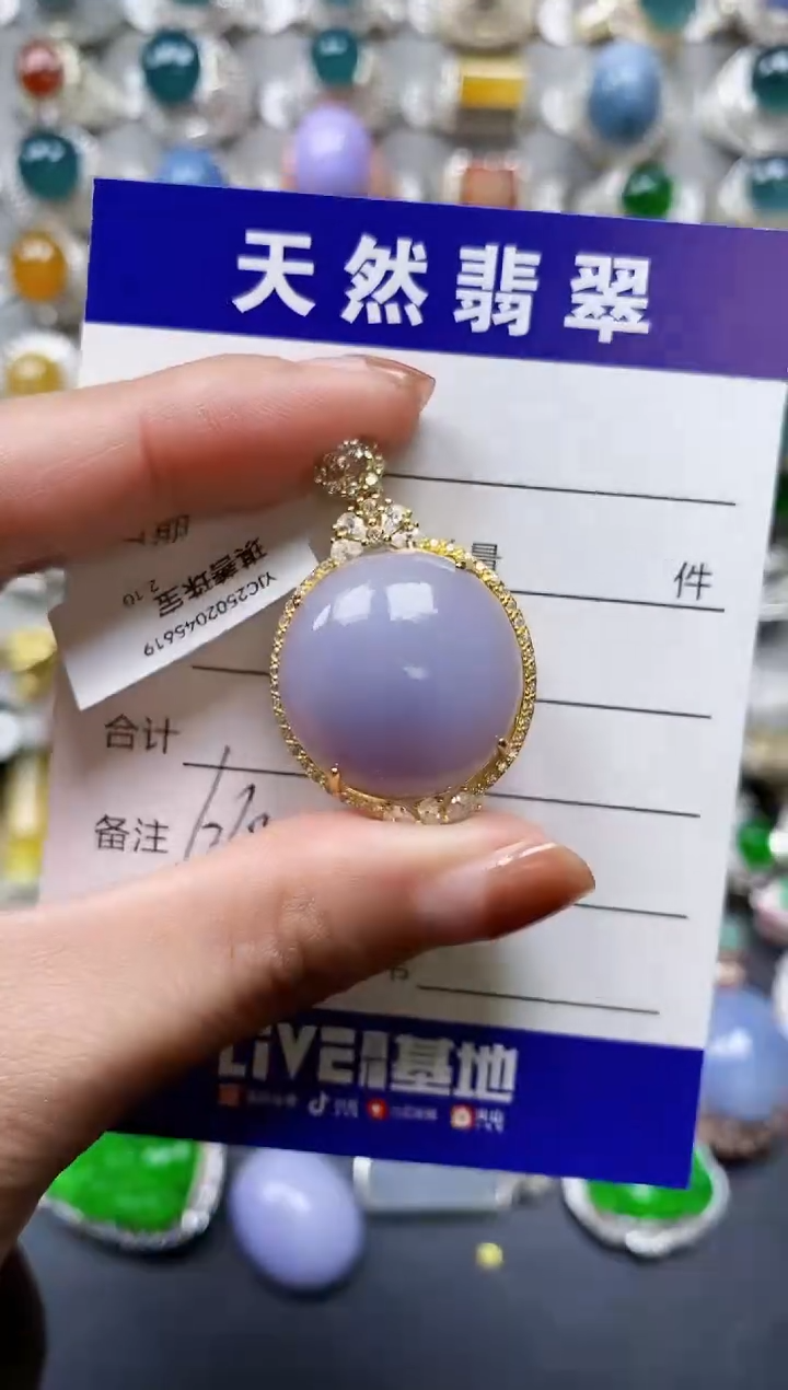 【闪购商品】翡翠颈饰银S925镶嵌0664