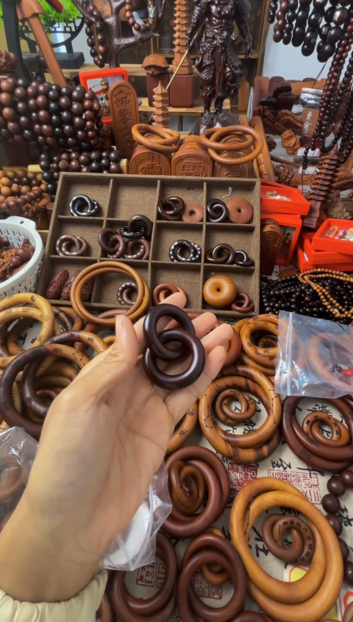 枣木玉化乾坤圈2.5圈口