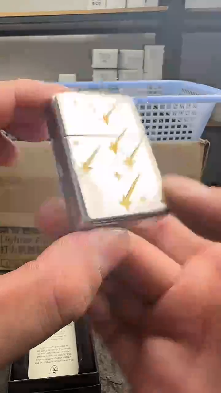 铜zippo打火机流星雨