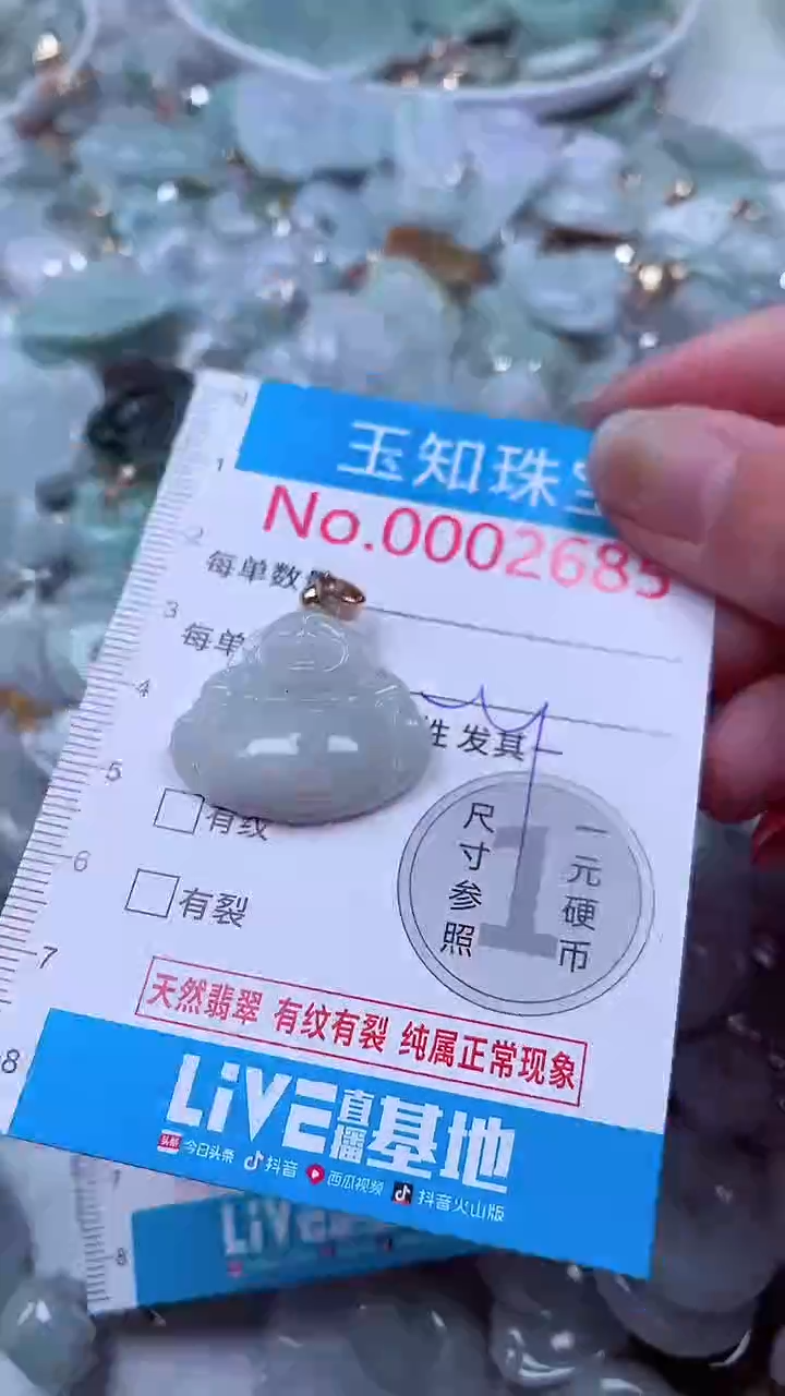 吊坠(不含链)未镶嵌翡翠2685