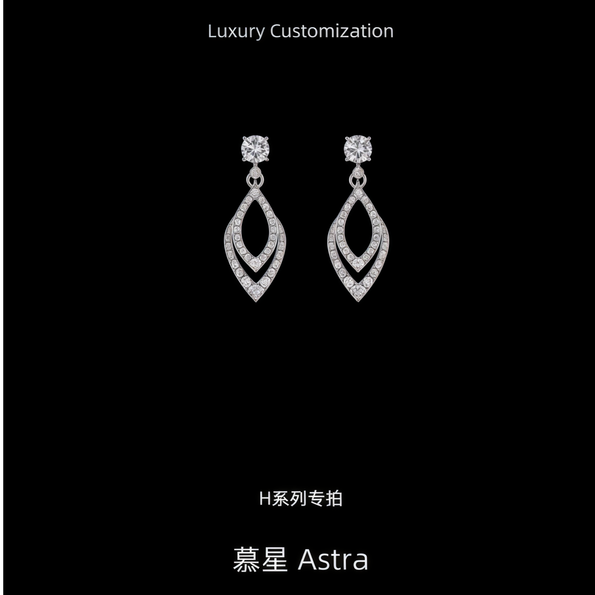 铜合金锆石耳饰 ★H1 经典爆款系列 【H001~H055】