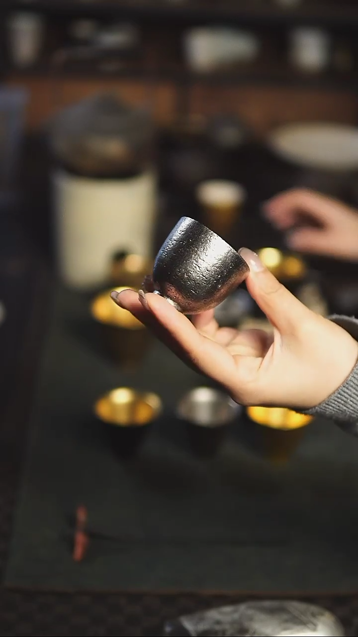 【闪购商品】松风舍 银彩圆口杯