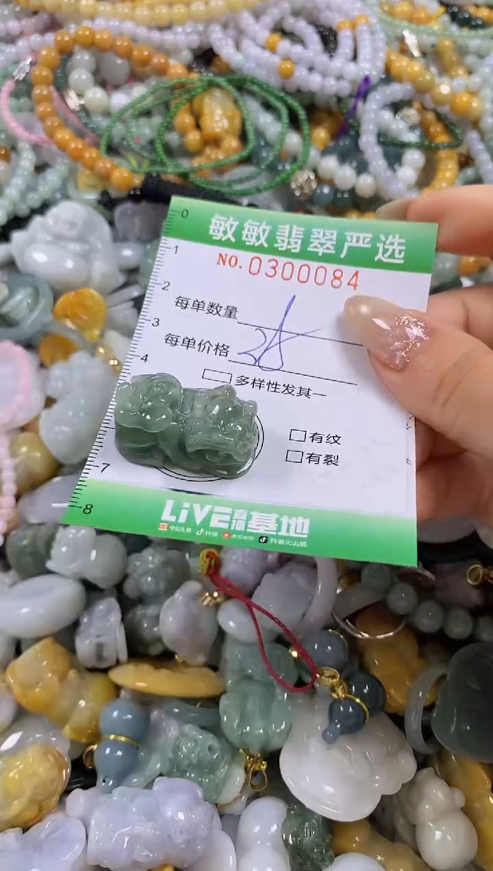 翡翠未镶嵌颈饰闪购0300084