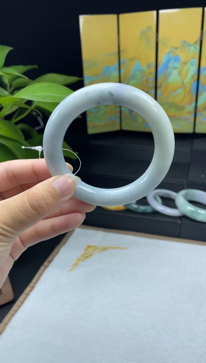 未镶嵌09#定制翡翠天然A货翡翠手镯55-57圈口