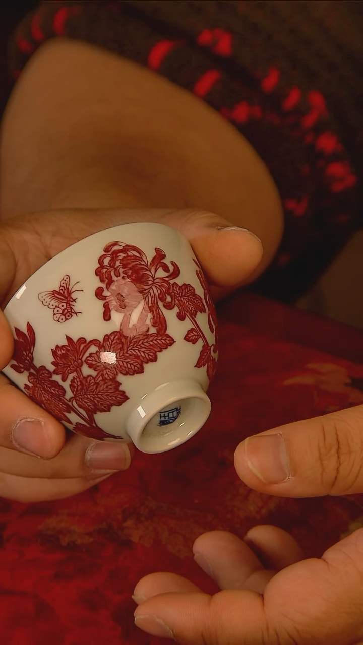 杯手工手绘杯杯很美丽