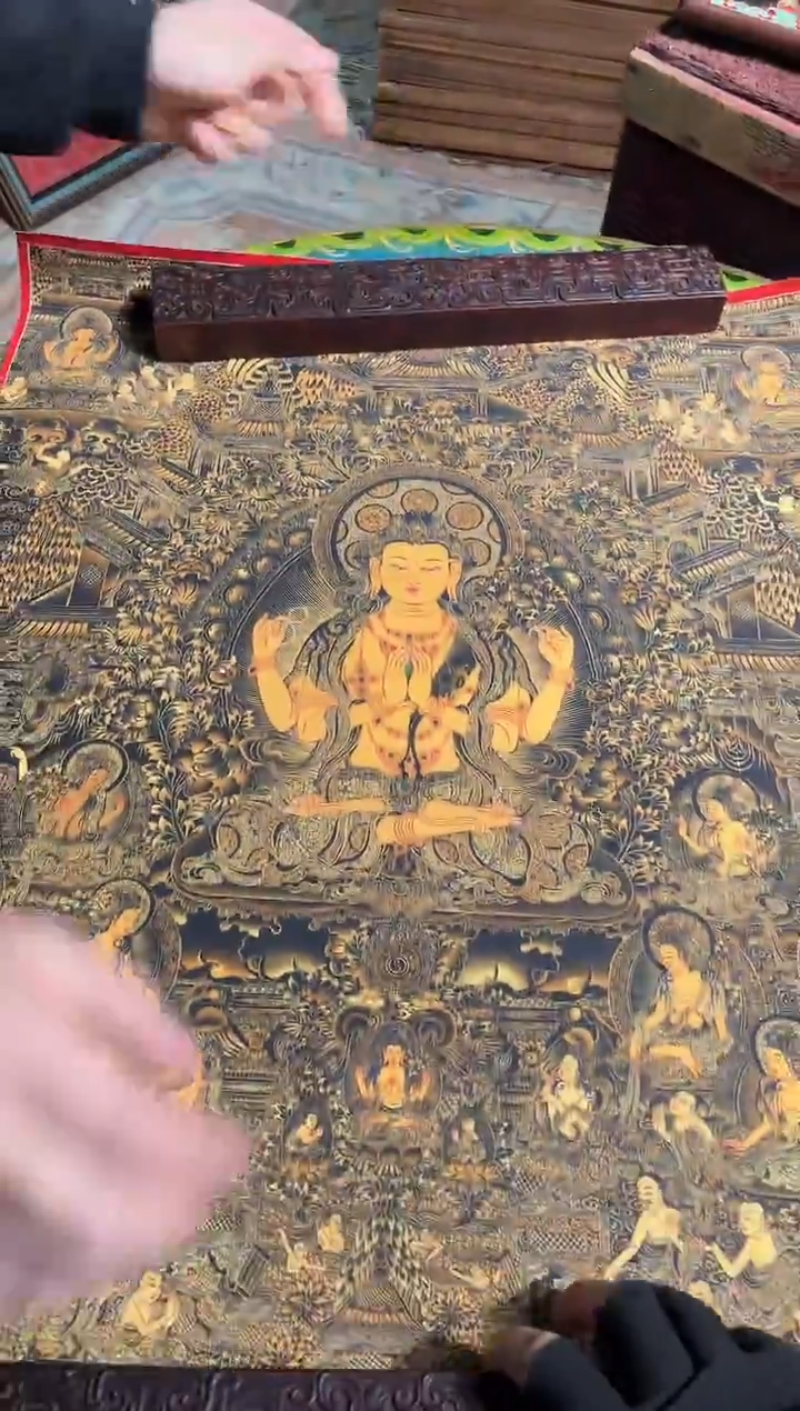 卷轴画路路的唐卡tk160