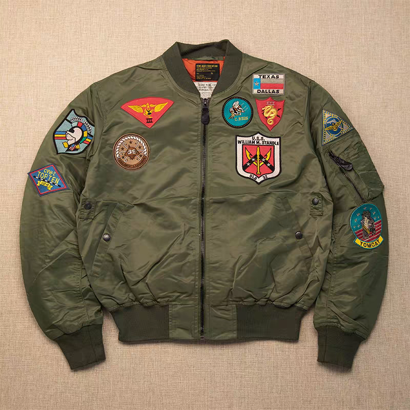 A074时尚潮牌棒球服休闲百搭飞行外套棉服AK005B