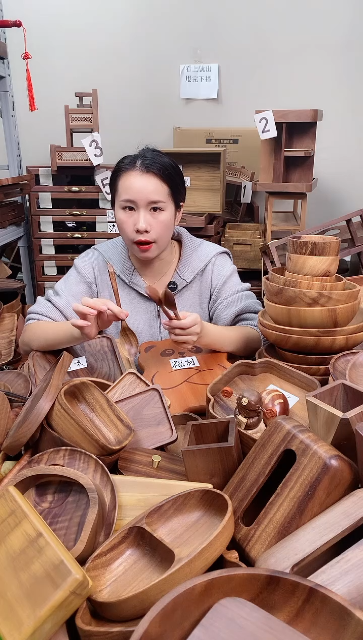 木  柚木勺子19*3.5cm    到手3把 