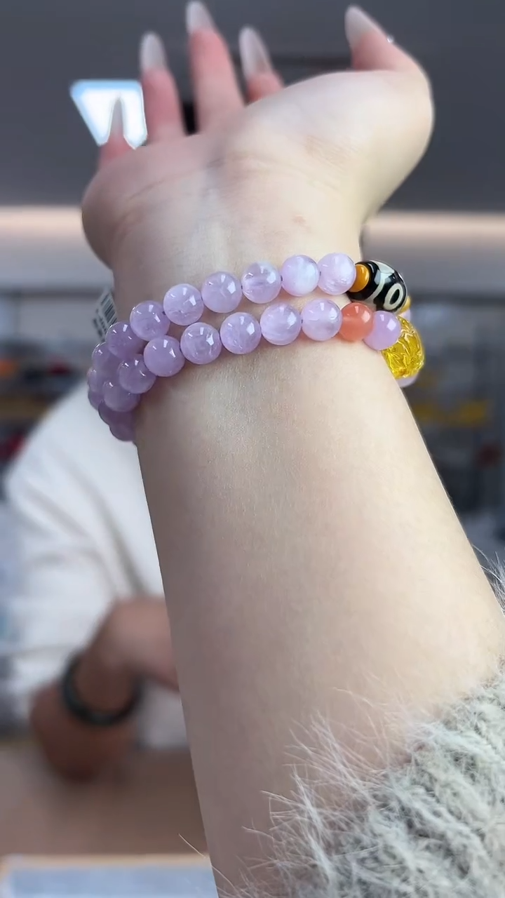 【闪购商品】辉石紫锂辉未镶嵌多圈