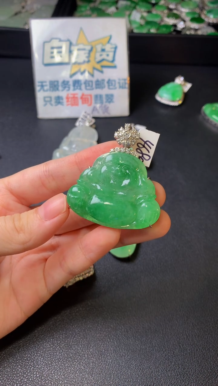 颈饰银S925镶嵌翡翠翡翠