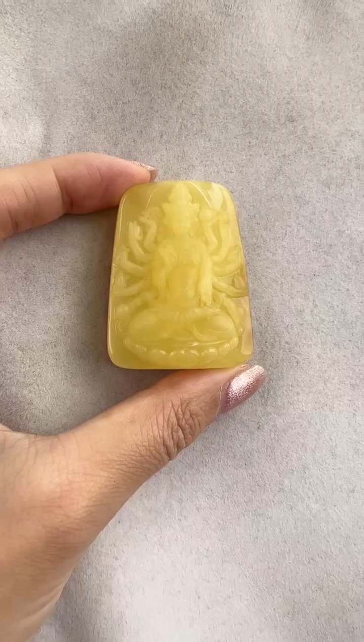 【闪购商品】定制琥珀未镶嵌10129096-千手