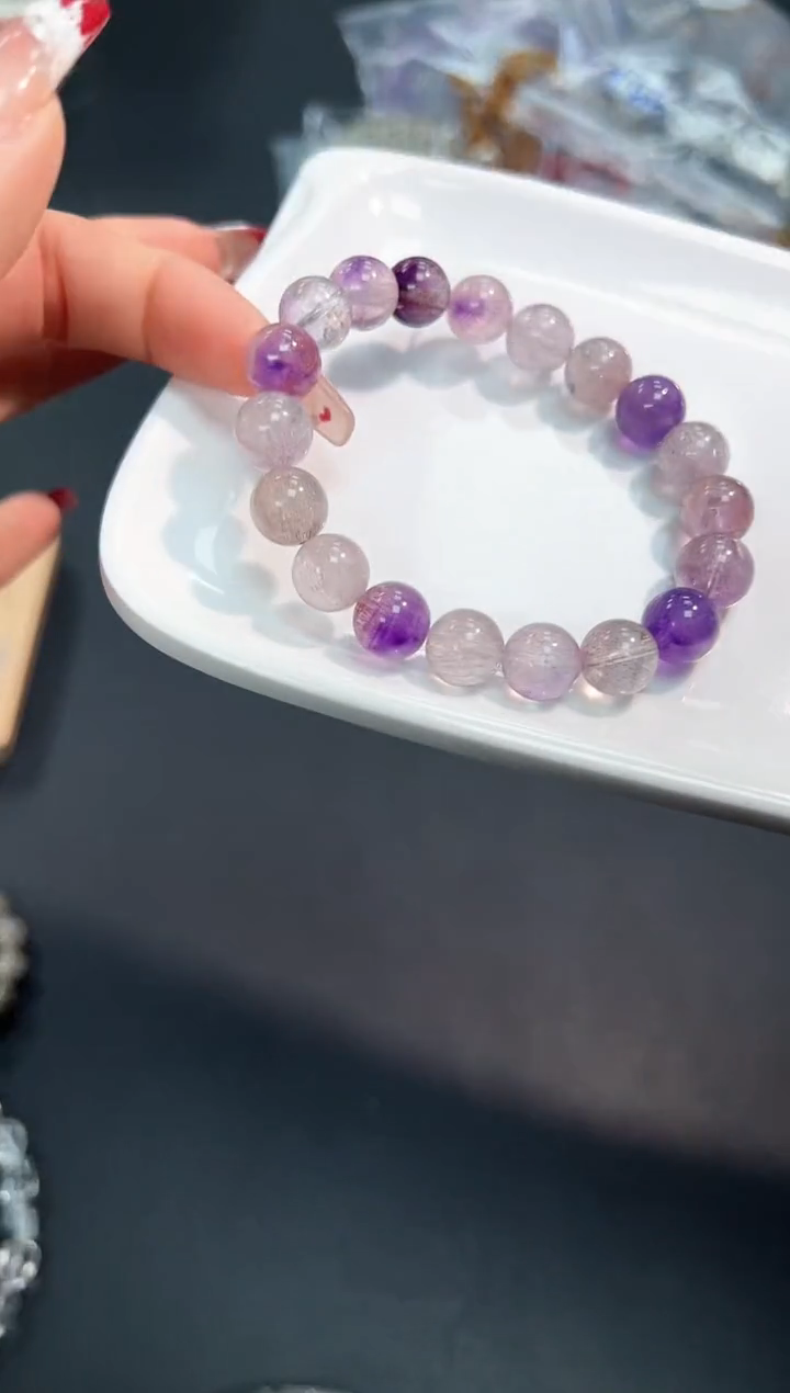 【闪购商品】水晶手串未镶嵌1H多样性发其一/1条默认微瑕