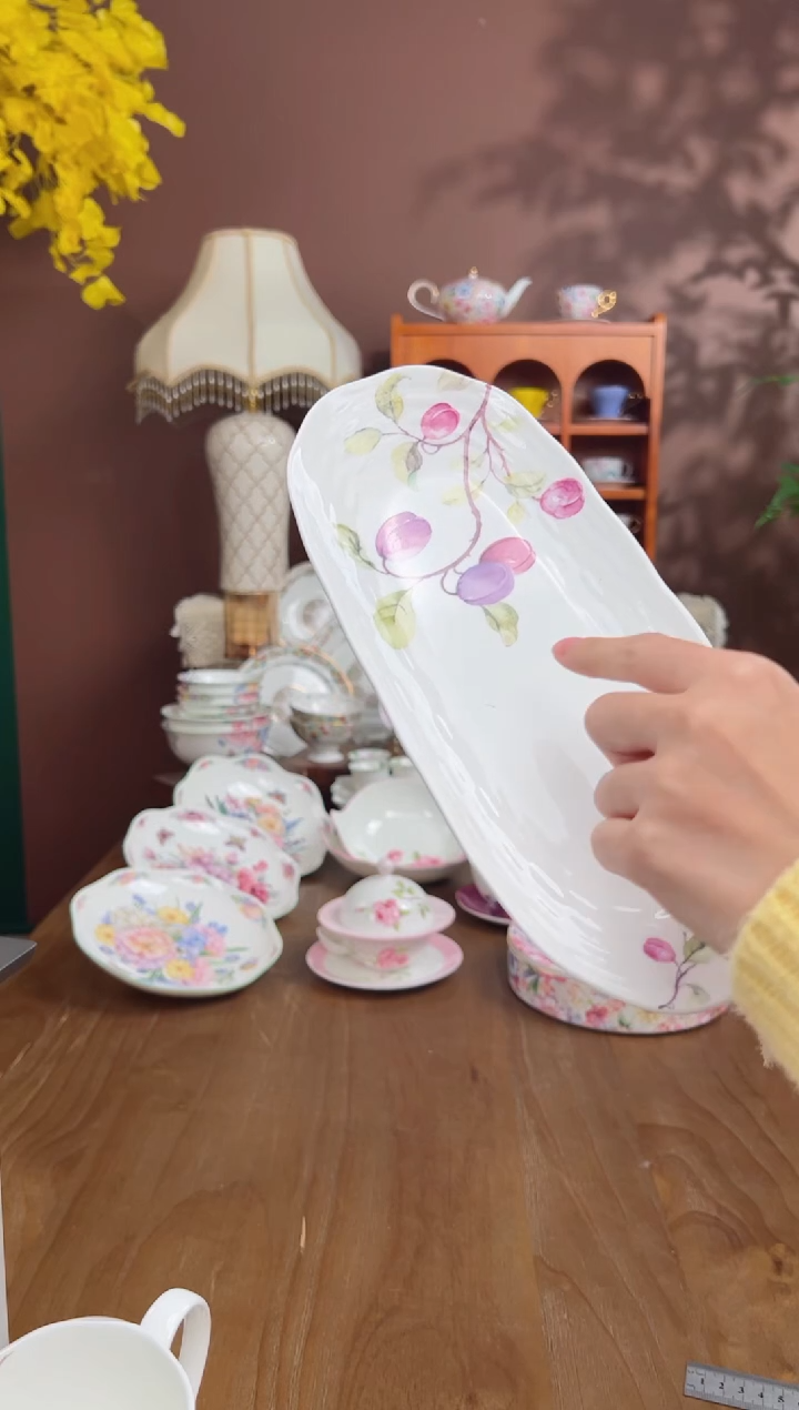 【闪购商品】瓦当藤编寿司小长盘2个（西梅）