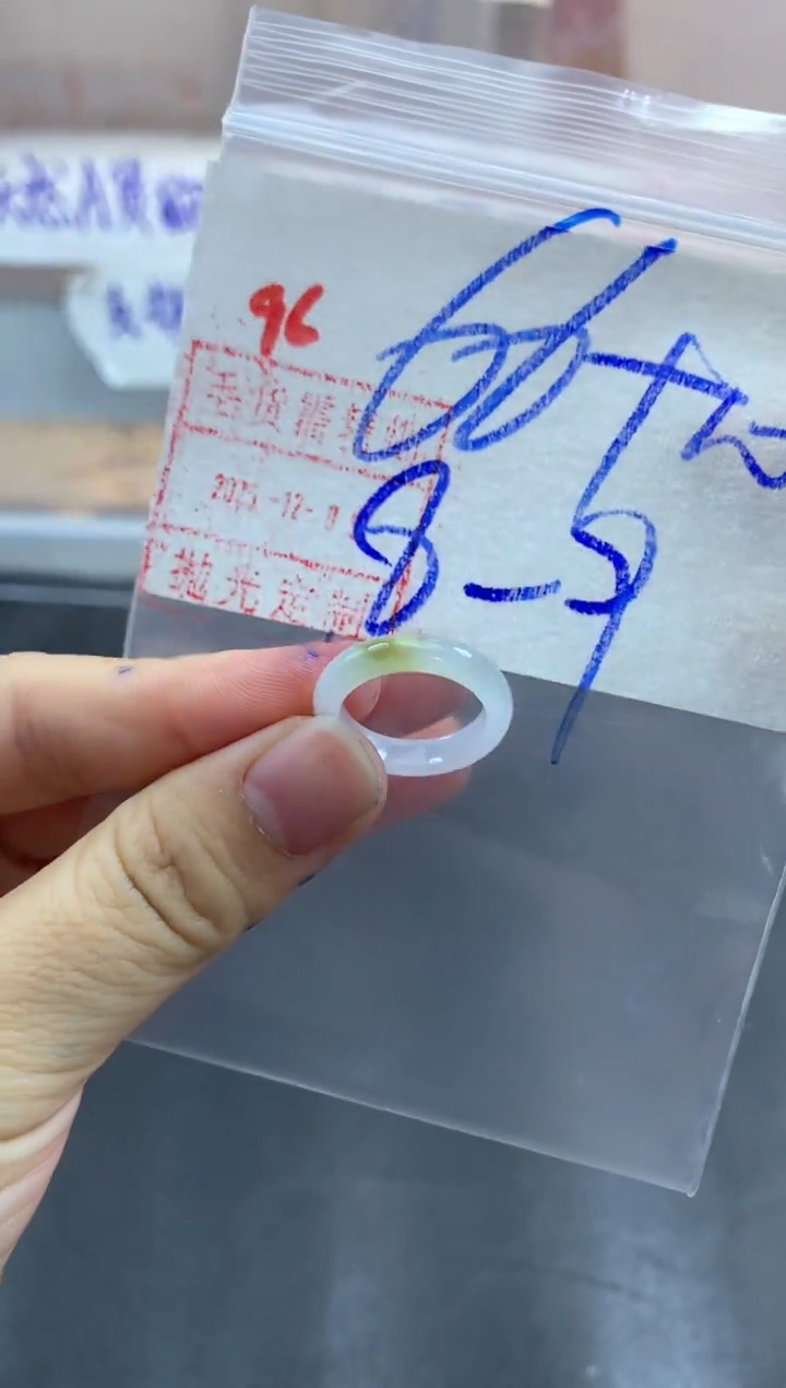 未镶嵌定制翡翠戒圈8-9#76毛货需精细抛光