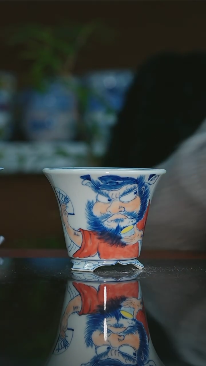 【闪购商品】手绘陶瓷内口8.3高7.3深