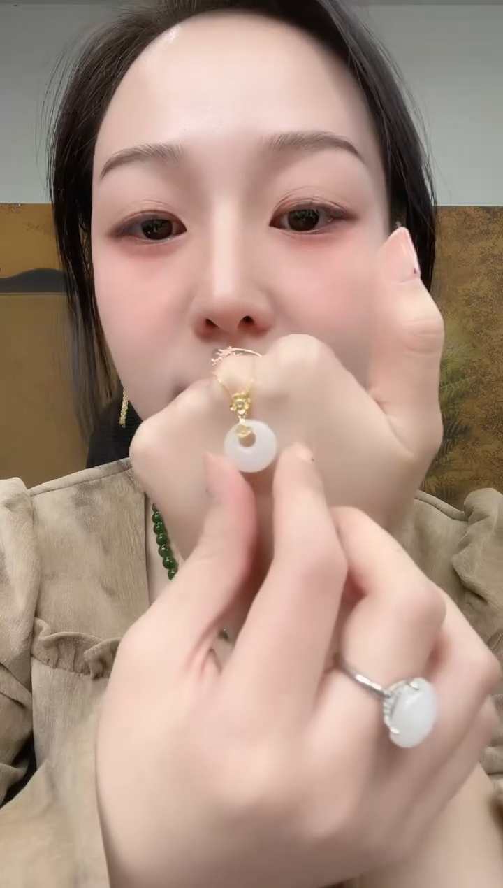 【闪购商品】和田玉颈饰银S925镶嵌多样性拍一发一