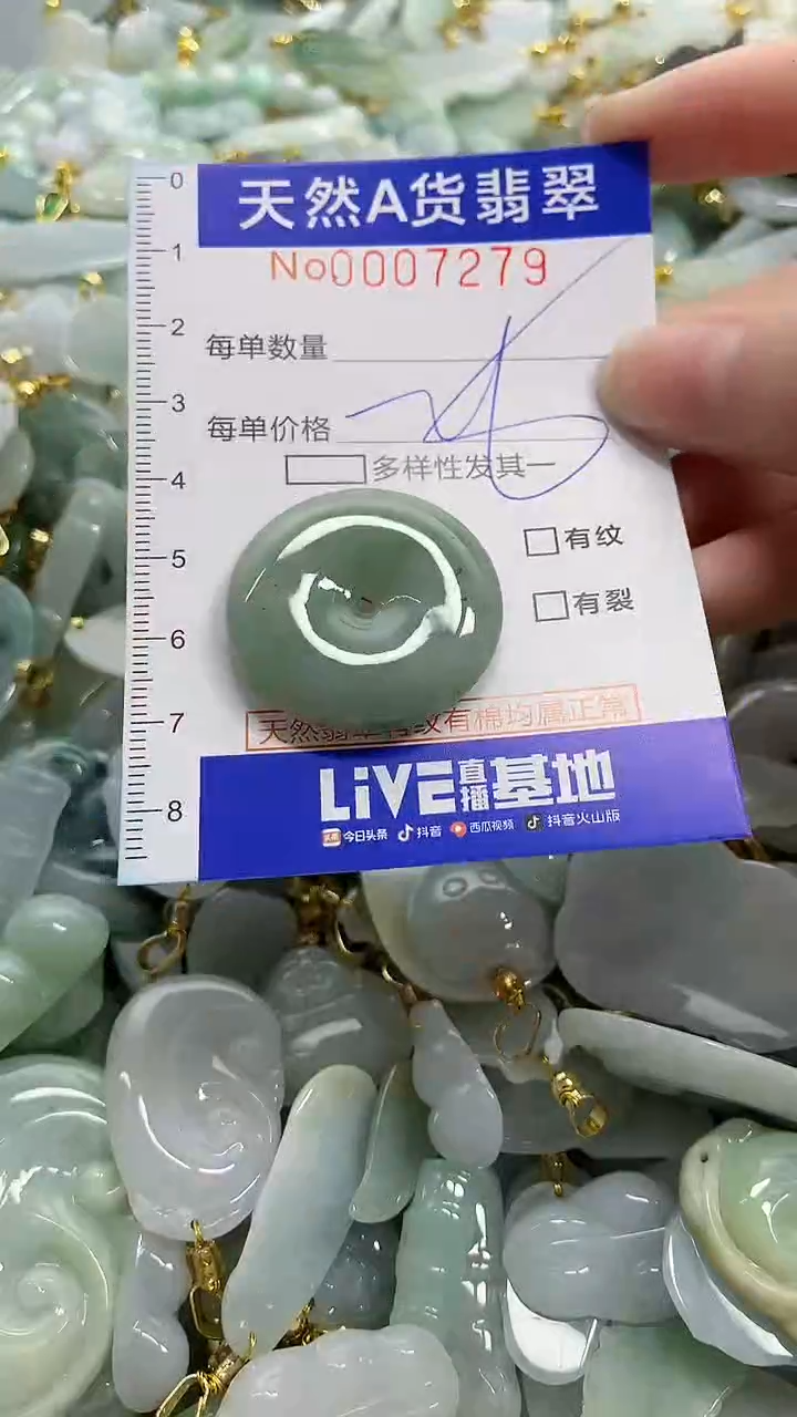 颈饰未镶嵌翡翠天然A货翡翠