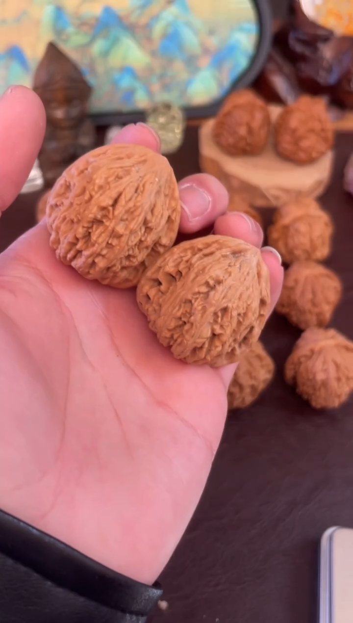 把件文玩核桃密纹陈德40