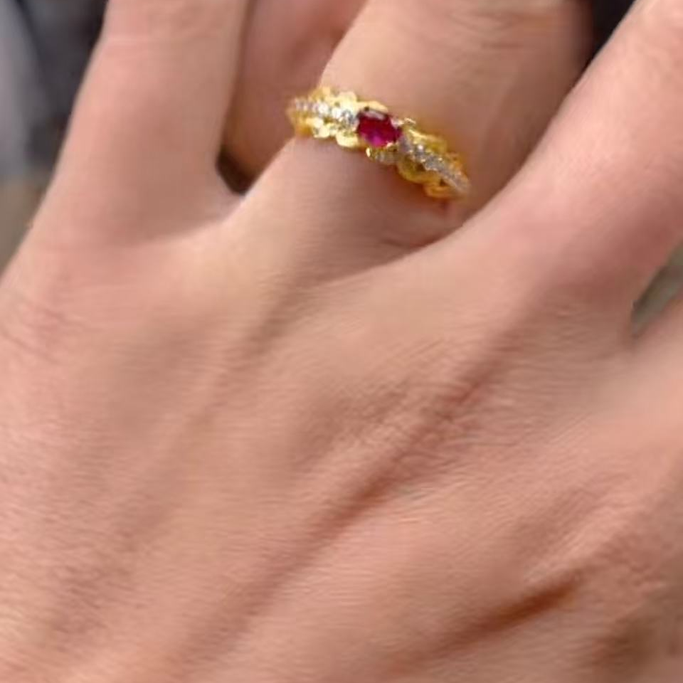 【玉经纶】-211112/HQ130-红宝石戒指-多样性发其—