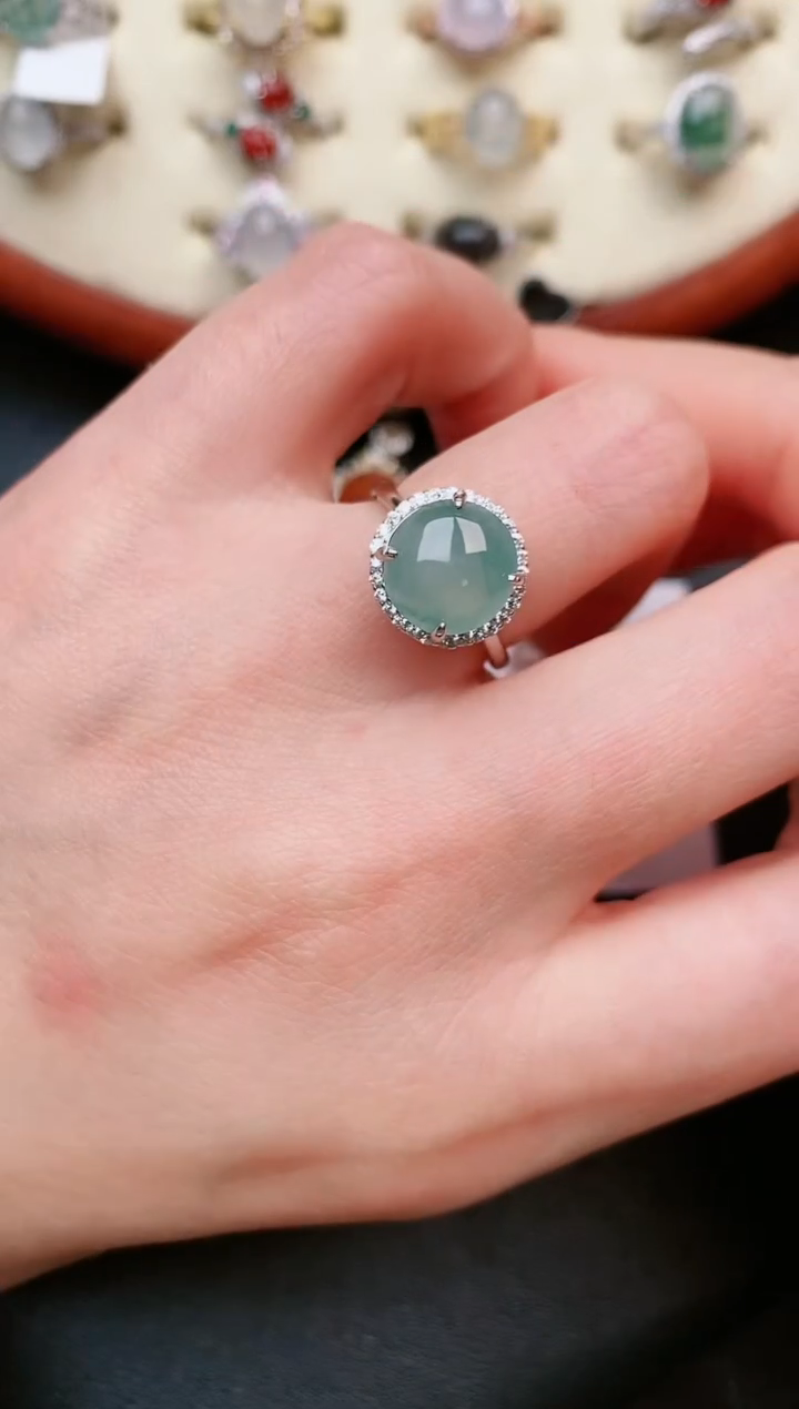 【闪购商品】翡翠戒指银S925镶嵌.....