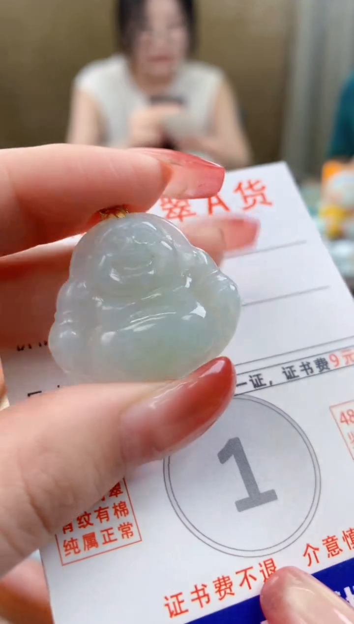 颈饰未镶嵌翡翠天然A货翡翠挂件