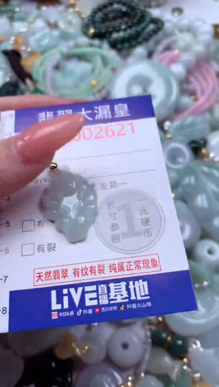 翡翠未镶嵌吊坠(不含链)621