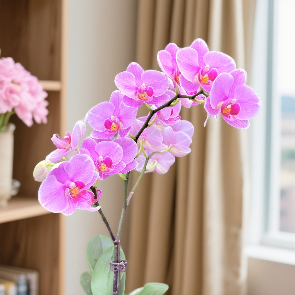 【十里桃花】花心思精品蝴蝶兰 粉紫色带花 耐看 花瓣厚实 苗情优质