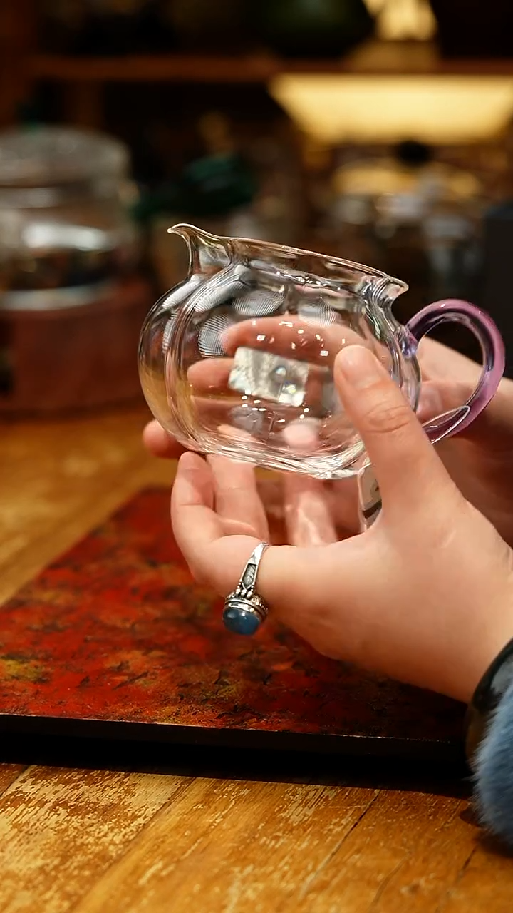 【闪购商品】禾器/晶彩纳福茶海/浅紫色/定制版