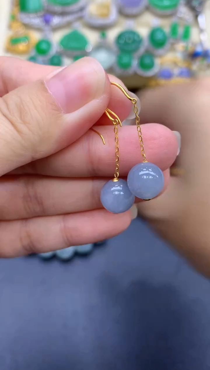 18K金镶嵌翡翠耳饰59-中国好珍宝