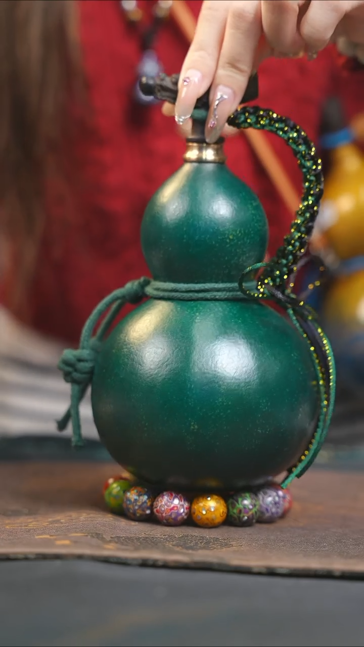 【闪购商品】WJ110大漆酒葫芦不包手串及旋转底座