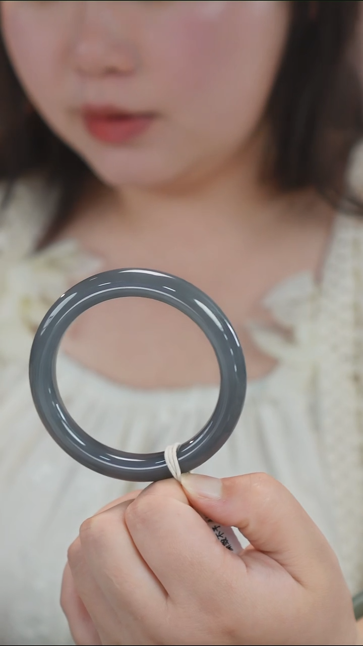 和田玉手镯未镶嵌33【柚子来啦】和田玉拍一发一57