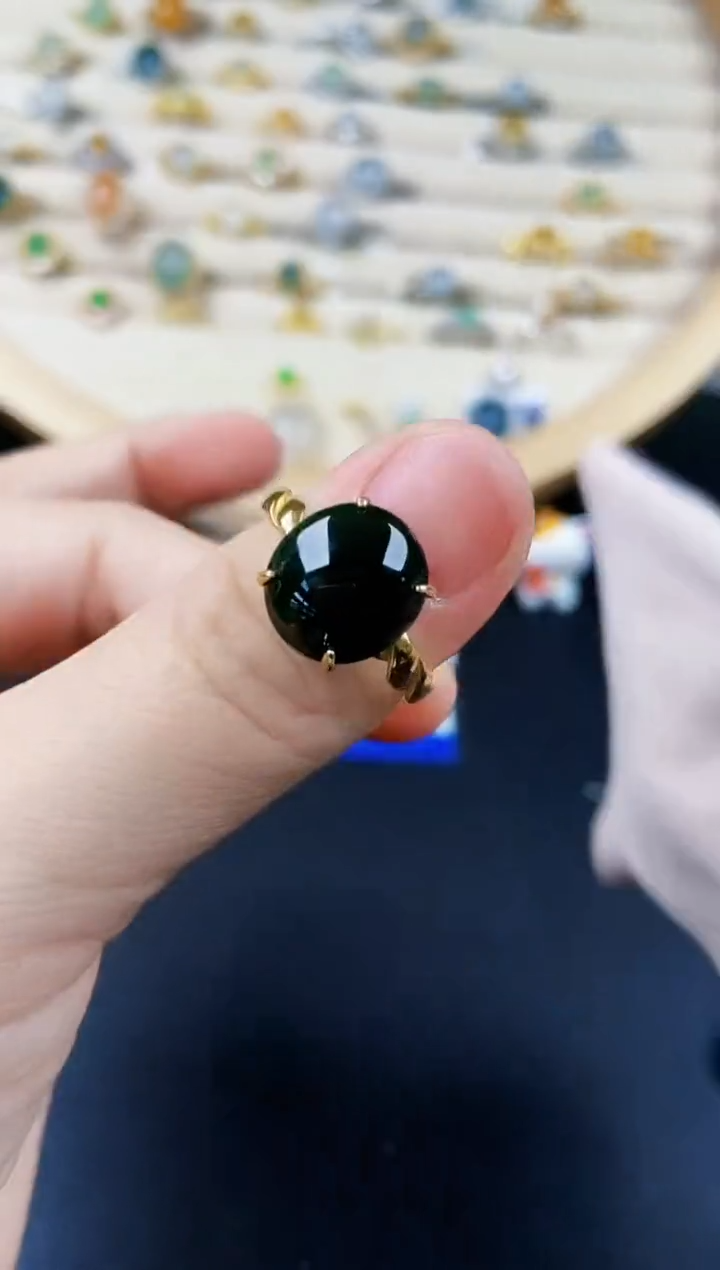 【闪购商品】翡翠戒指银S925镶嵌5646