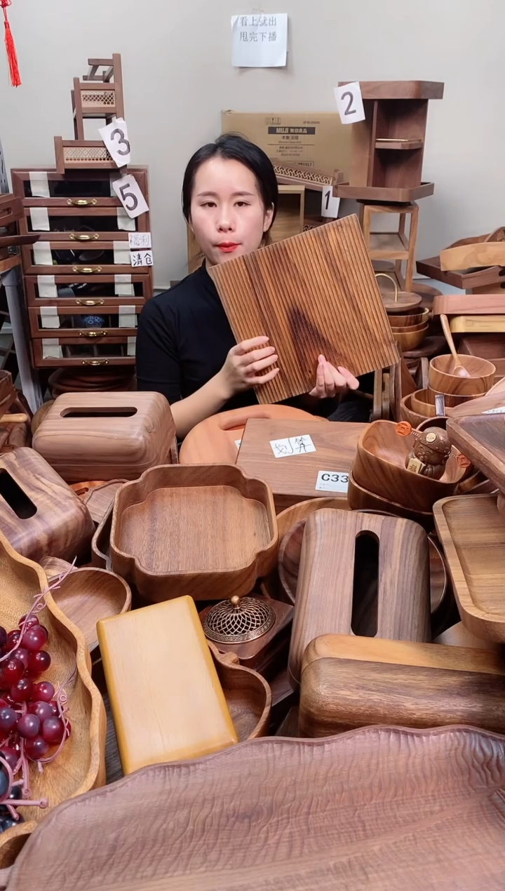 木 乌檀木正方板28*28*2cm   