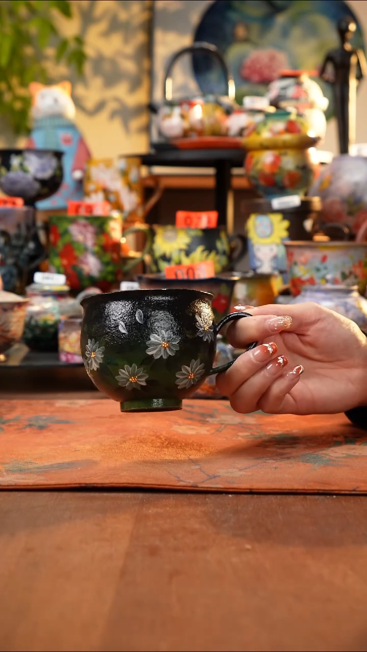 瓷片景德镇手工手绘922