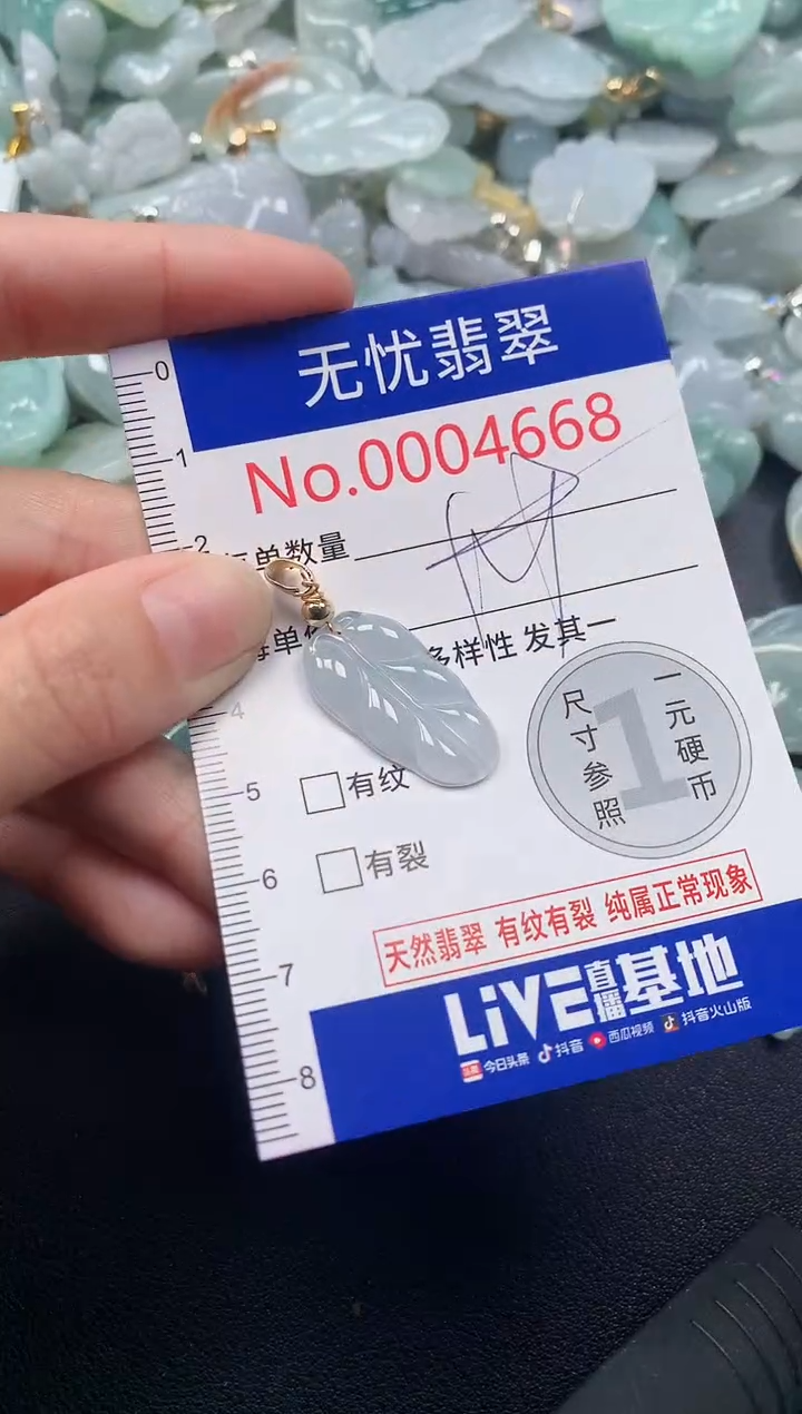 吊坠(不含链)未镶嵌翡翠4668