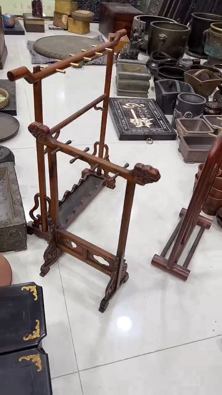 木沐头淘摆件木雕件 笔架